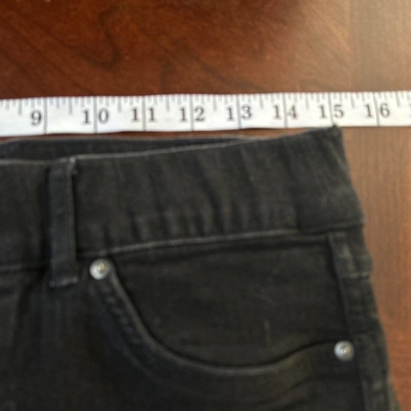 Spanx Ankle Leggings Jeggings Jeans Black Sz Medium Pull On Pockets 30x27 - Picture 6 of 8